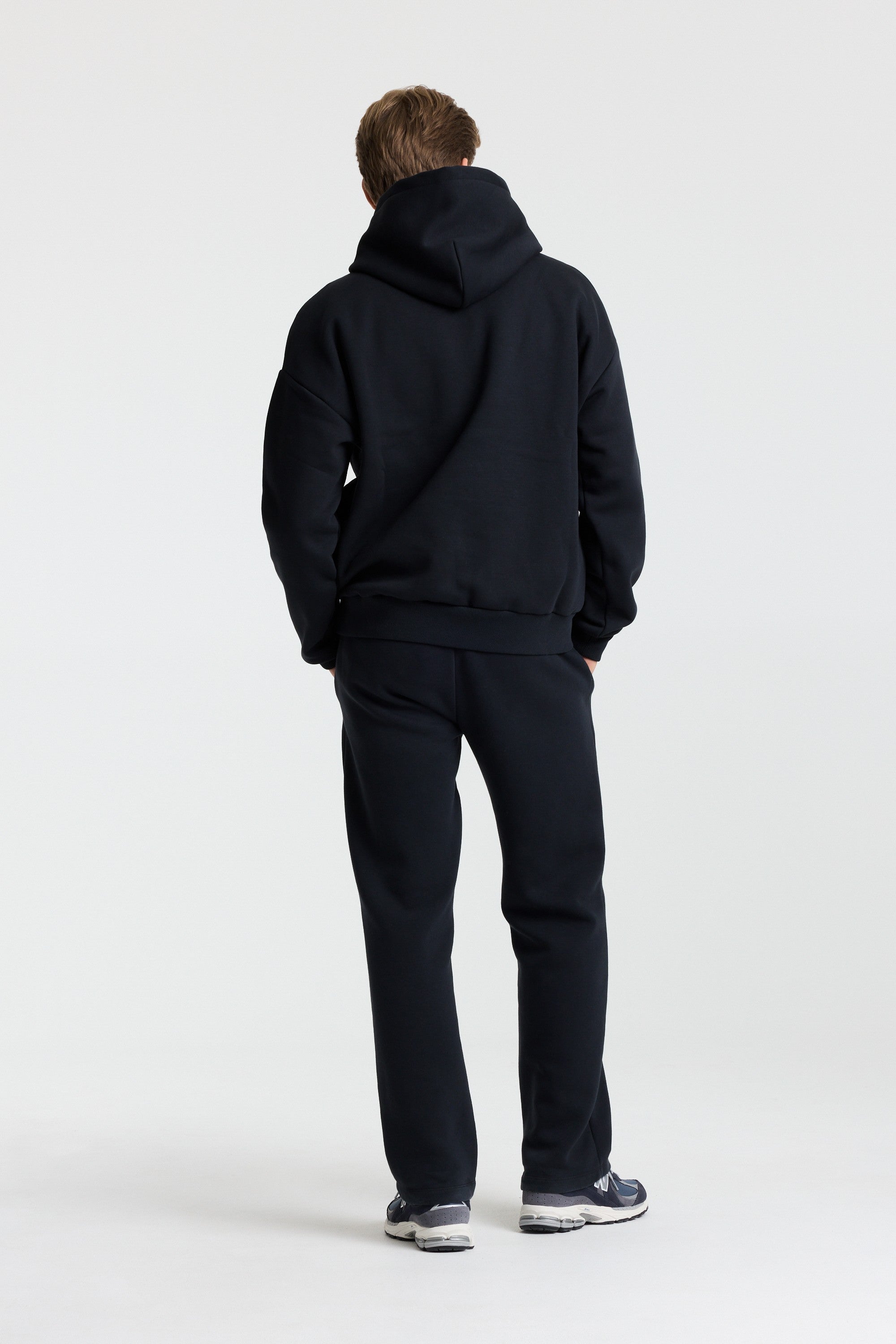 M. Varsity Hoodie - Jet Black